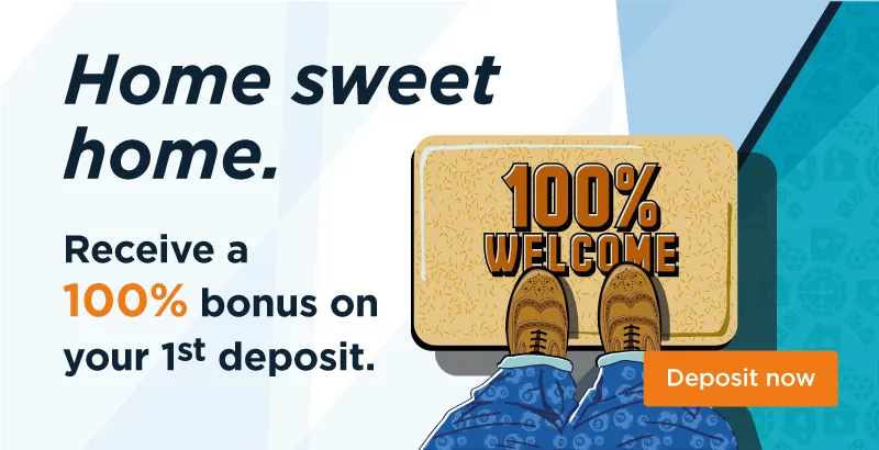 100% deposit welcome bonus